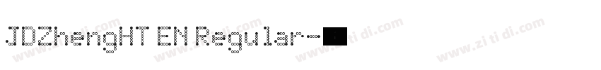 JDZhengHT EN Regular字体转换
